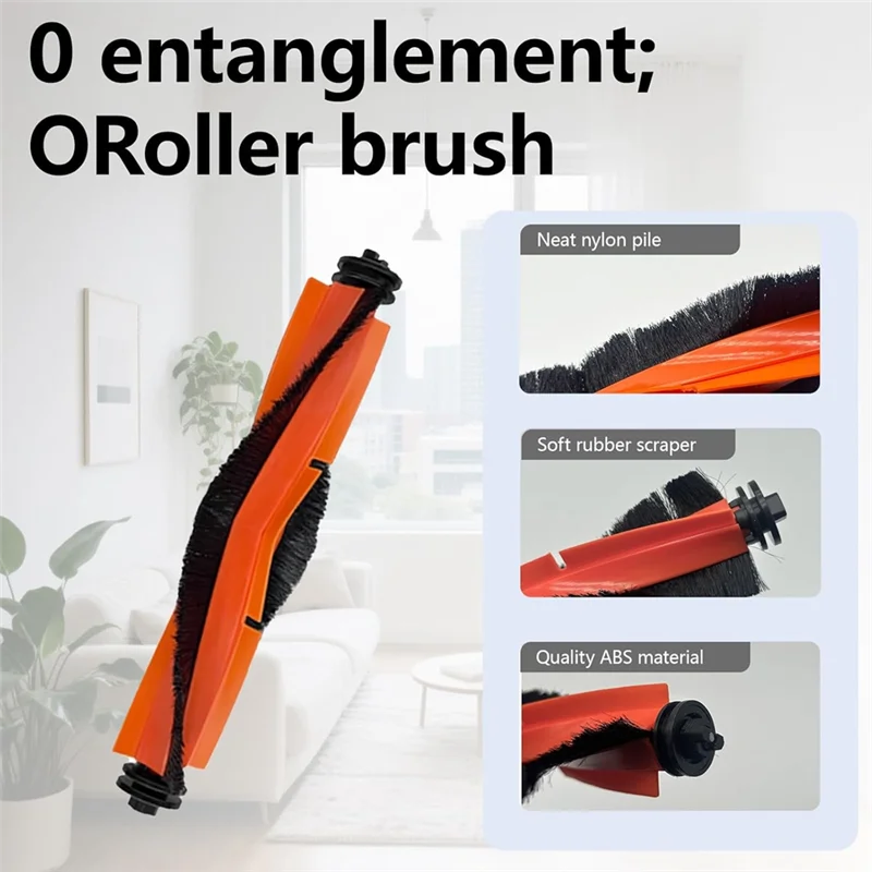 

【Hot-Price!】Main Brush Side Brush Hepa Filter Mop Cloth Dust Bags Replacement For Xiaomi X20 Pro, X20 Max Vacuum Cleaner