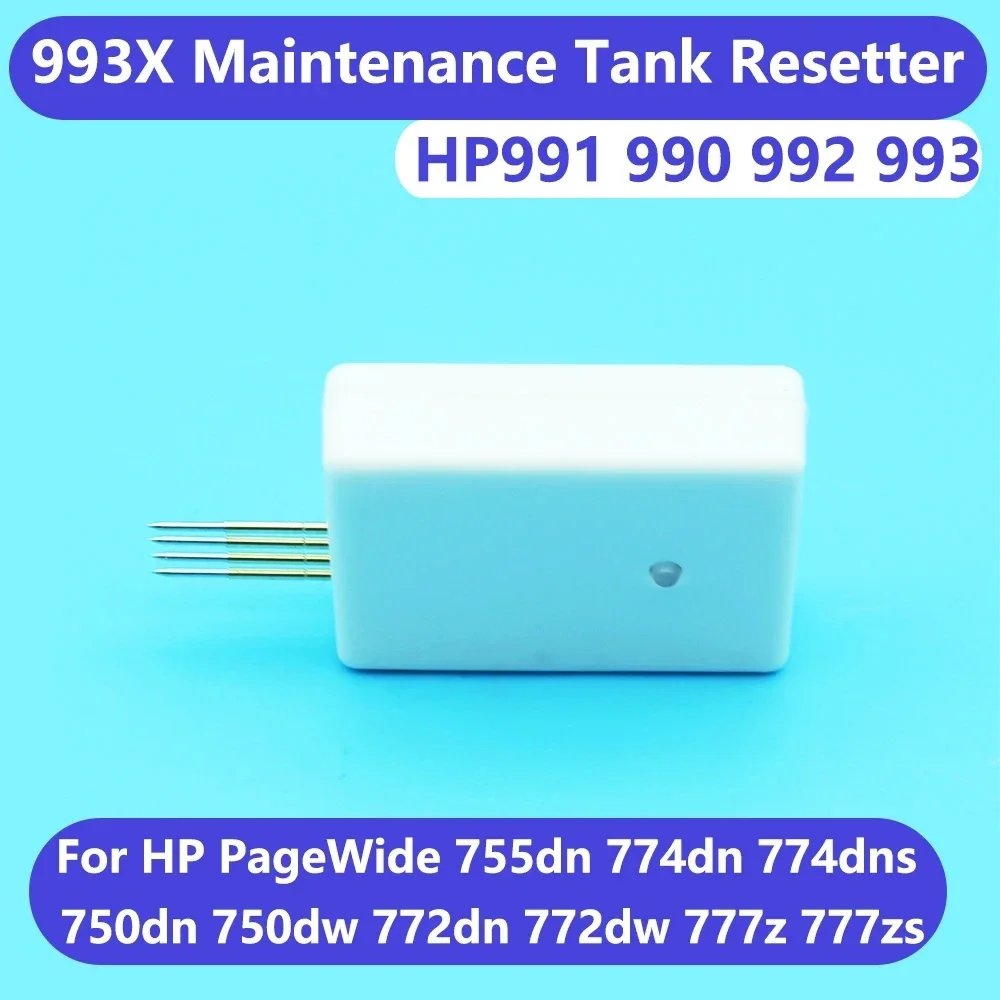 993X Maintenance Box Chip Resetter For HP 991 990 992 PageWide 755dn 774dn 774dns 750dn 750dw 772dn 772dw 777z 777zs Resetting