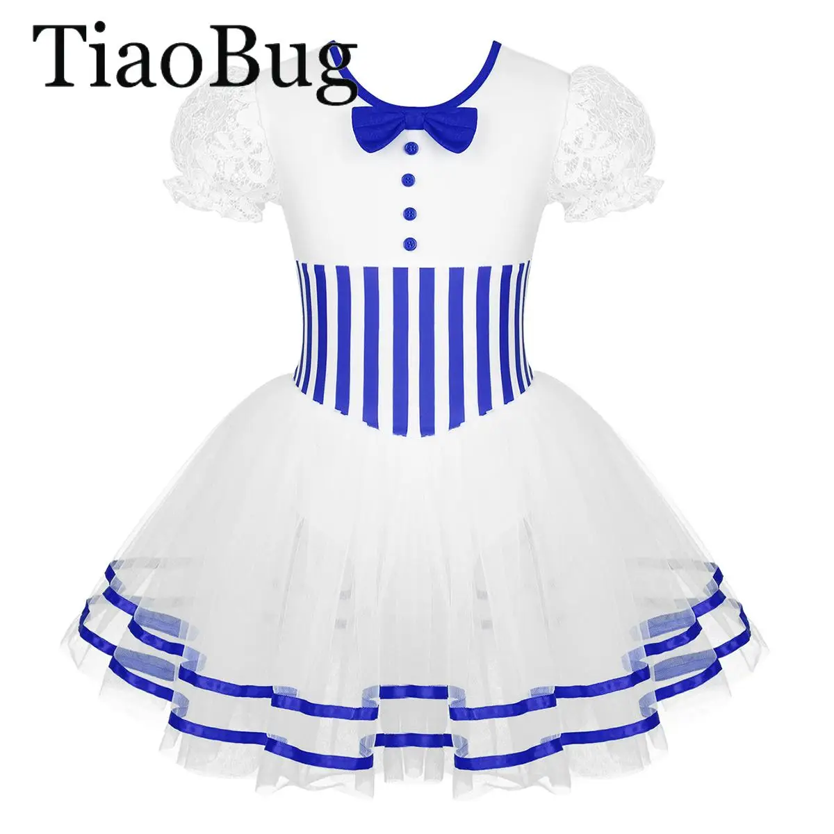 الفتيات عيد الميلاد الباليه الرقص توتو فستان الدانتيل نفخة الأكمام شريط طباعة القوس شبكة الحلوى يمكن يوتار فستان التزلج Dancewear #1