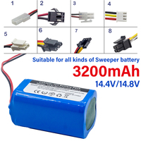 14.8V 3200mah Li-ion Battery 4S1P for Xiaomi/ILIFE/Mop Essential/Tesvor/RoboVac/Cecotec Conga/LIECTROUX/Eufy RoboVac CE14.4V