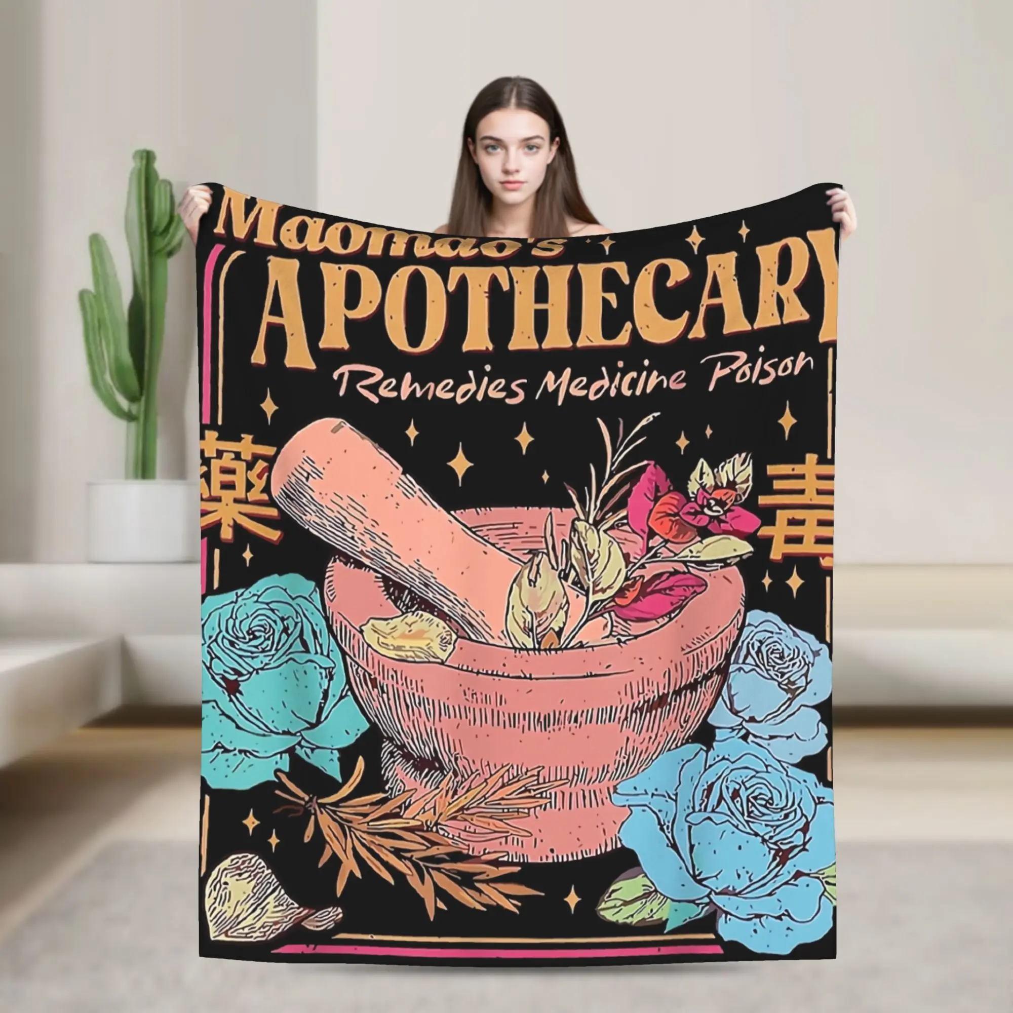 The Apothecary Diaries Maomao  Blanket Quality Super Soft  Bedding Throws Winter Girls Boys Couch Bed Funny Bedspread