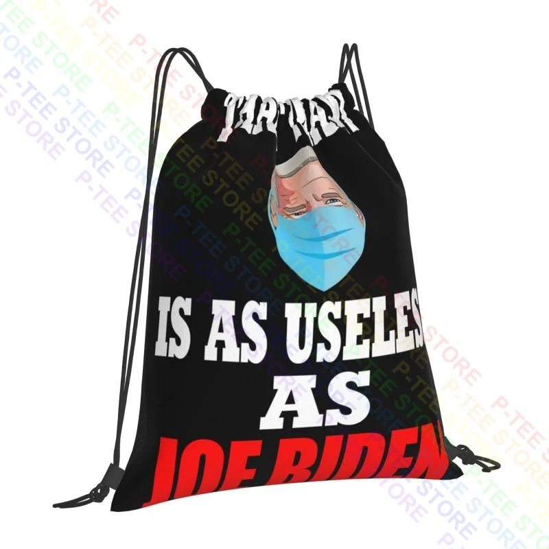 Anti Biden 2021 That Mask Is As Useless As Joe Biden Drawstring Bags Gym Bag Gym Personalised