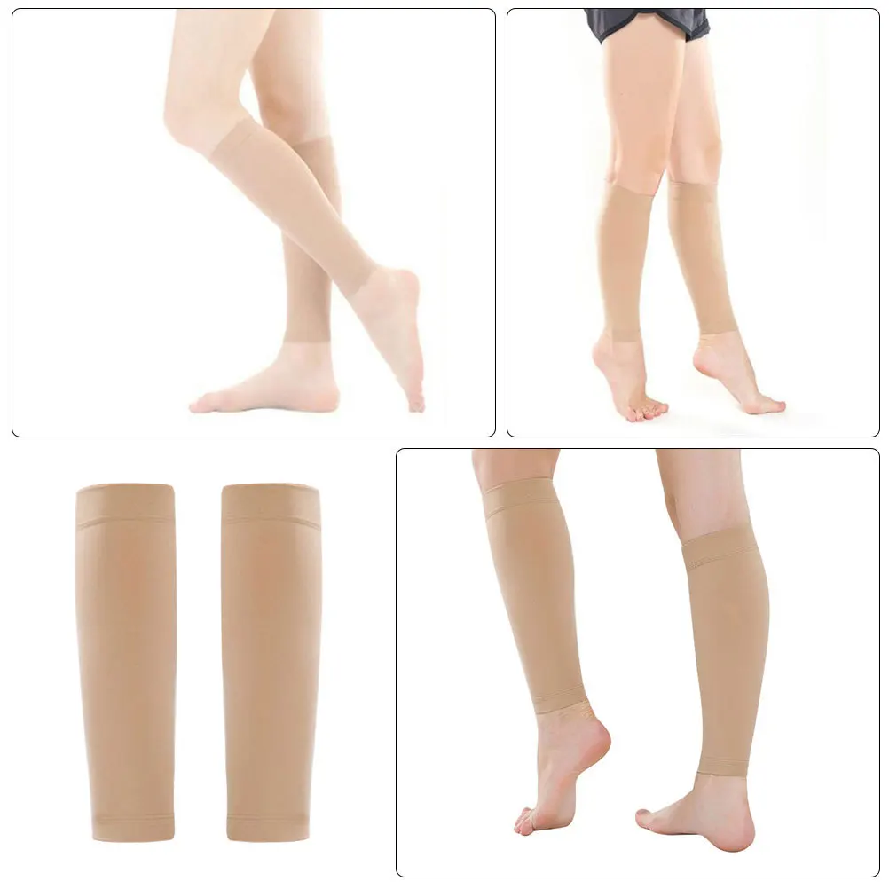 

1Pair Compression Socks Calf Sleeves Elastic Breathable Sports Leg Sleeves for Running Cycling Football Support Stability