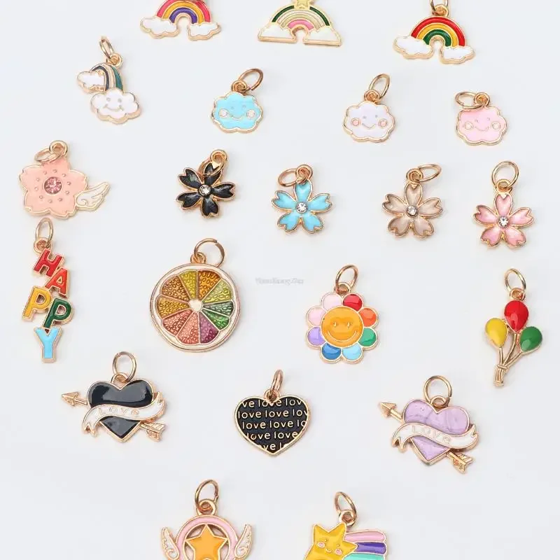 Regenbogen Herz Blume Schnürsenkel Schuh Dekorationen Turnschuhe Schnürsenkel Charms Frauen Metall Schnalle Dekorative AF1 Zubehör Mädchen 1 stücke