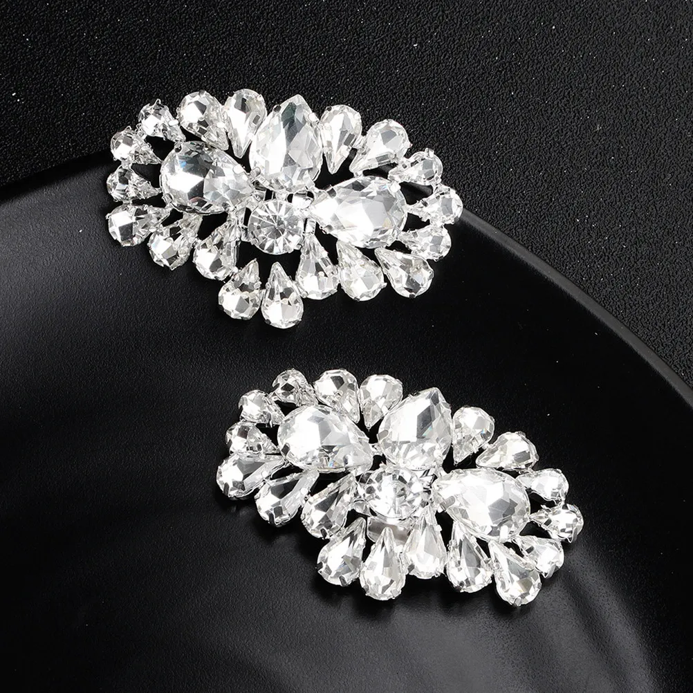 

1Pair Wedding Shoe Clip Crystal Buckle for Women Dress Shoes Sandals Boots Pumps Stylish Decorative Shoe Accessory for Daily