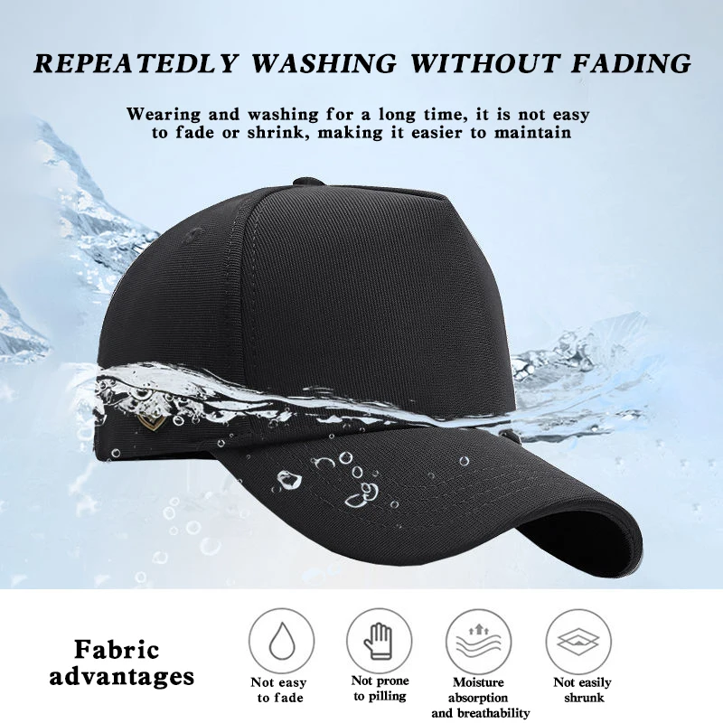 Grande circonferenza della testa alta corona posteriore cappello sigillante nuovo berretto da Baseball da uomo Fashion Face-look Small Reverse Wear