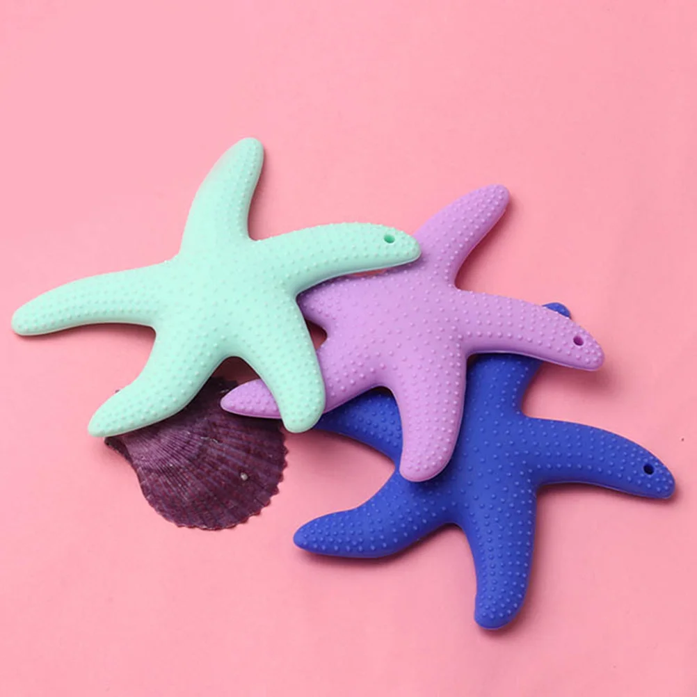 الكرتون سيليكون الأسنان مضغ الصف الطبي عضاضة مهدئا الأزرق لعبة التسنين هدية الطفل #5