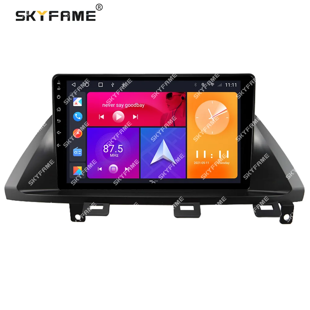 SKYFAME – adaptateur Fascia pour cadre de voiture, boîte Canbus, Kit de panneau de montage de tableau de bord Radio Android pour Honda Odyssey