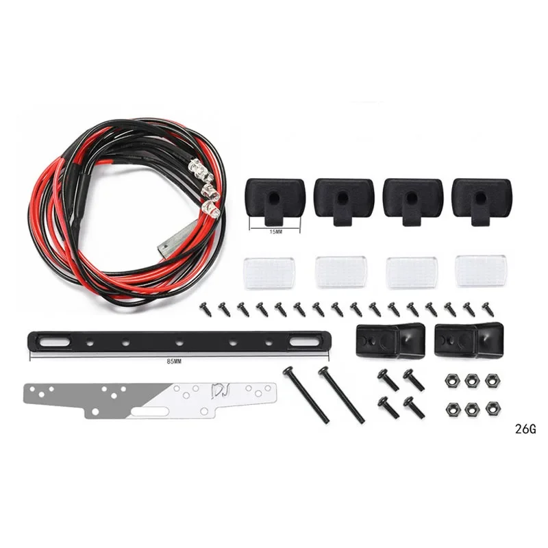 สําหรับ DJ AXIAL SCX24 โคมไฟหลังคารถ LED TOP Square Light RC รถอะไหล่การปรับเปลี่ยนอัพเกรดอุปกรณ์เสริม Jeep carro de ควบคุม remoto