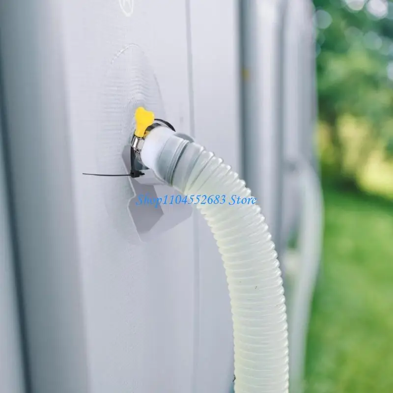

Y6GD Pool Hose 1.25 Inch Diameter 59 Inch Length for Above Ground Pools Includes Holders & Clamps Easy Installation