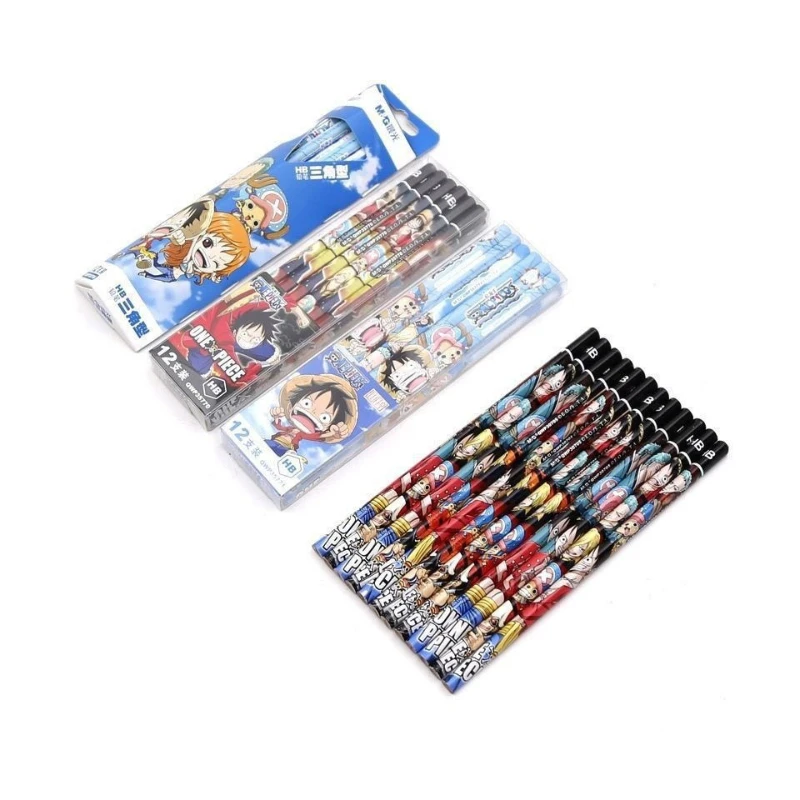Neuer One Piece Portgas D. Ace Nico Robin Kreativer Niedlicher Bleistift für Grundschüler zum Schreibtraining Universeller Bleistift – Detail 3