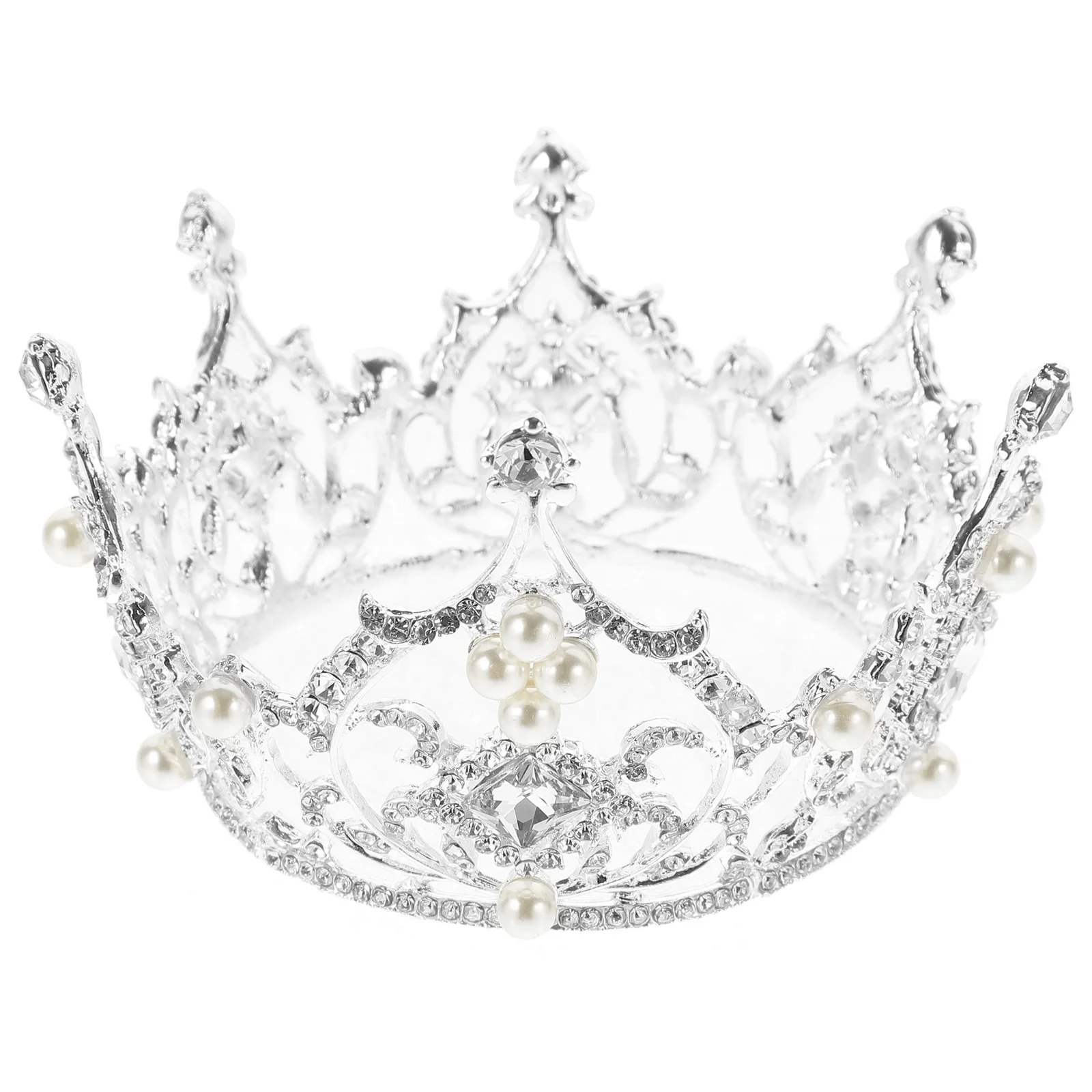 

Baroque Crown Luxury Square Rhinestone Wedding Headwear Tiara for Women White Bridal Engagement Party Accessories