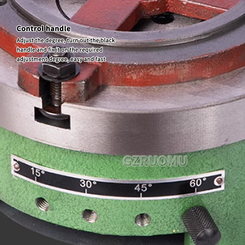 TY250A Indexing Plate Rotary Table Dividing Head Vertical &Horizontal & 40mm Lathe Chuck for CNC Drilling Milling Machine