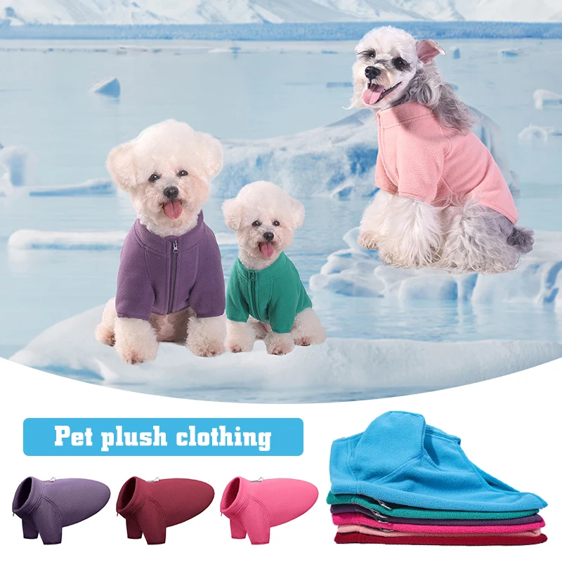 

Winter Warm Fleece Pet Dog Clothes For Small Dogs Puppy Cat Jacket Chihuahua French Bulldog Pug Coat Yorkie Vest Jacket