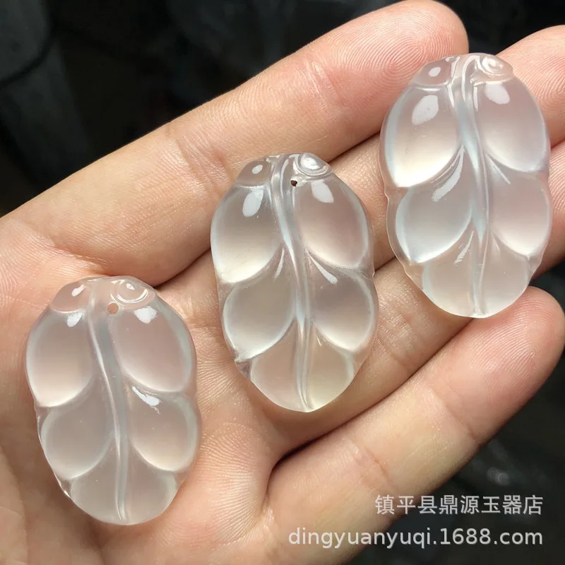 Natural Gemstone Light High Buddha Guan Fu Bean Gourd Four Seasons Peace Mobile Phone Pendant Necklace Glass Seed Jade Penda