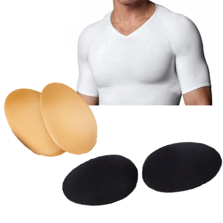 Self Adhesive Silicone Men's Chest Muscle Pad Male Soft And Straight Chest Muscle Enlargement Anti Protrusion Sticker Reusable