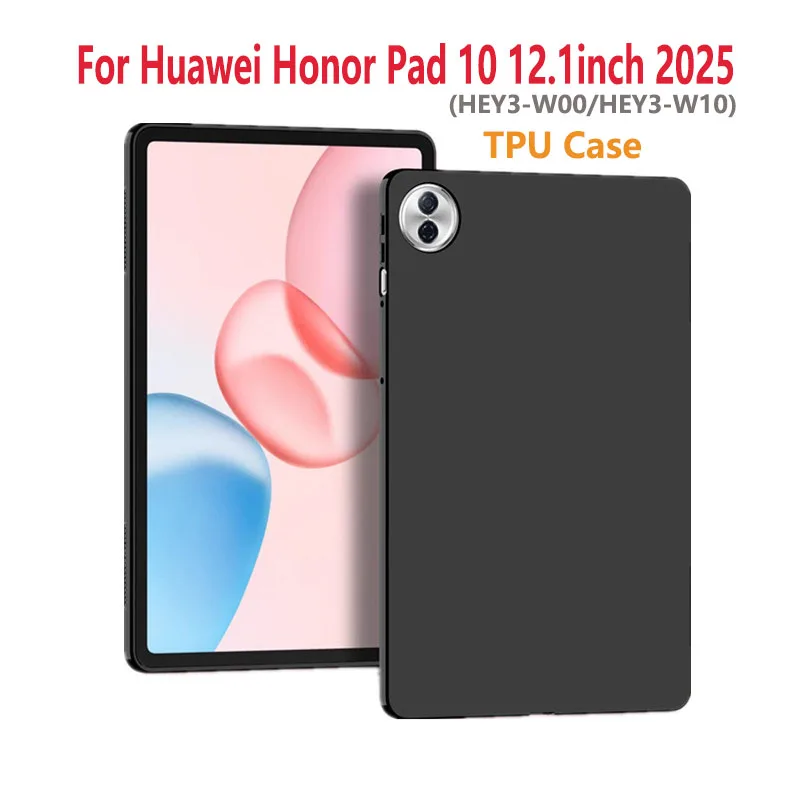 

For Huawei Honor Pad 10 12.1 inch 2025 Protective Case HEY3-W00/HEY3-W10 12.1"Airbag Silicone soft TPU Cover Tablet Cases Funda