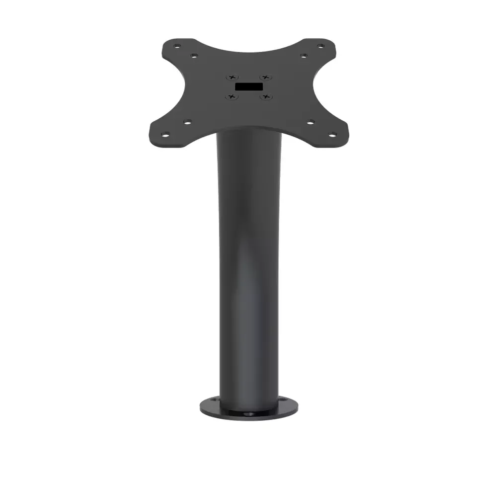 Anti-theft Curved Angle Tablet Desktop Stand 75/100mm 20LBS White Black Custom