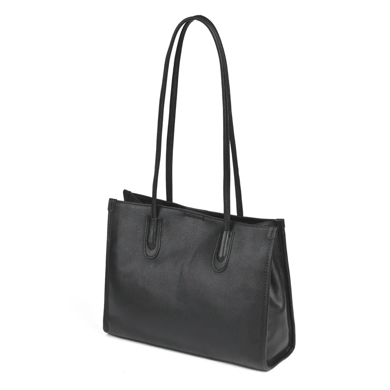 

Women's New Genuine Leather Tote Bag | Large Capacity Lazy Style Commuter Bag | Shoulder Underarm Handbag Purse