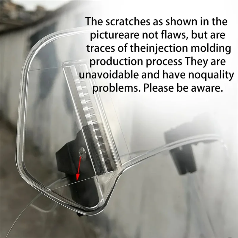 A11M-Spailer regolabile per estensione parabrezza moto universale trasparente per BMW Kawasaki Honda Suzuki 300X195x155mm Pa