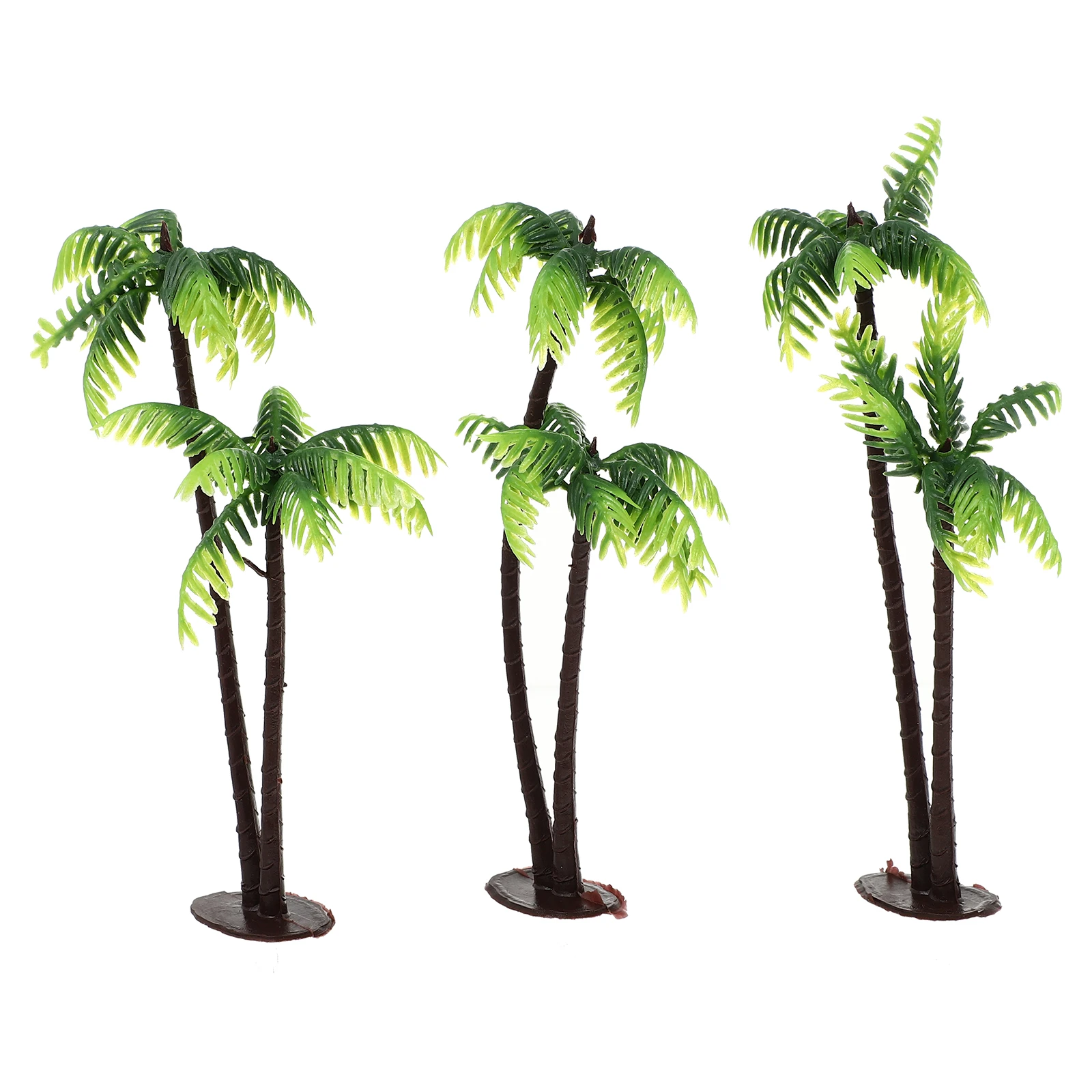 

3pcs Miniature Coconut Trees Decorative Plants for DIY Terrariums Bonsai Mini Landscape Decor Gardening Props Waterproof