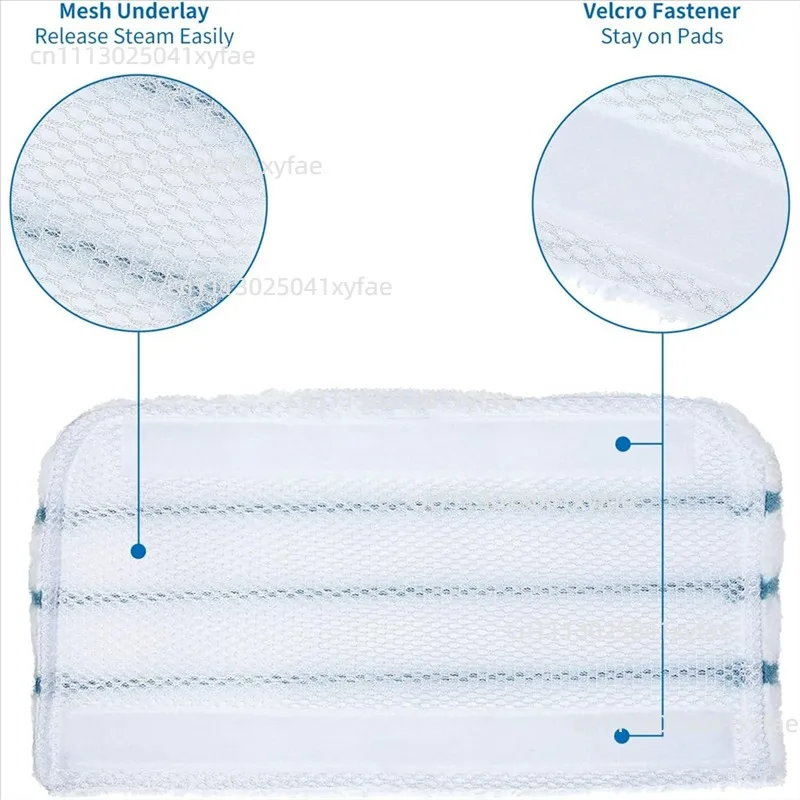 6Pcs Washable Steam Mop Replacement Pads Reusable Cleaning Mop Cloth Accessories