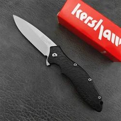 KS 1830 Oso EDC Tactical Pocket Folding Knife 8Cr13Mov Blade Black Nylon Fiber Handle Outdoor Camping Knives Hunting Sharp Tool