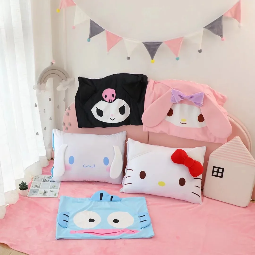 Pillowcase 45Cm*60Cm Sanrio Animal Cute Cartoon Kuromi My Melody kt Kawaii Soft Anime Removable Pillowcase Bedroom DecorationY2K