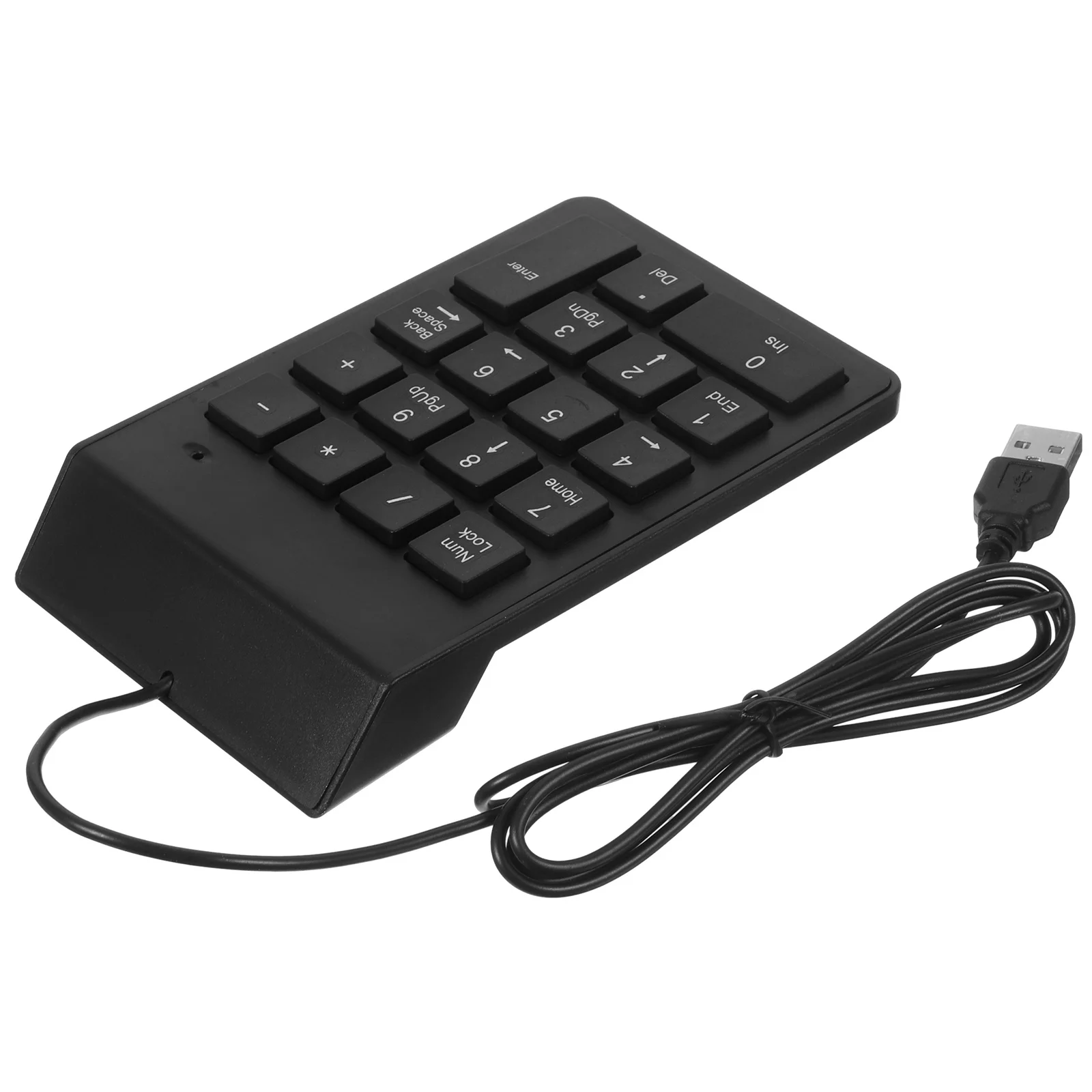 

19-Key Mechanical Number Pad USB Numeric Keypad for Laptop Compact Wired Keyboard Fast Input Portable Desktop Space Saver