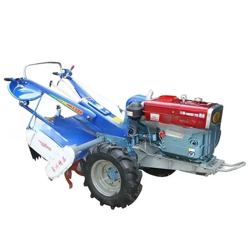 Diesel power tiller walking tractor grass cutter12-22hp walk behind tractors