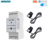 Tuya Smart Life WiFi Bidirectional Energy Meter with 80A CT Monitor Current Power Statistics on power consumption and generation