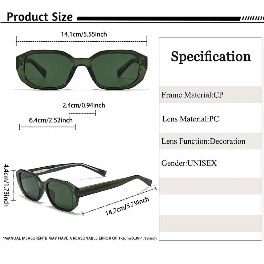 CATERSIDE موضة جديدة للجنسين النظارات الشمسية إطار مربع تصميم المرأة في الهواء الطلق السفر الشاطئ مهرجان الهدايا المثالية نظارات UV400