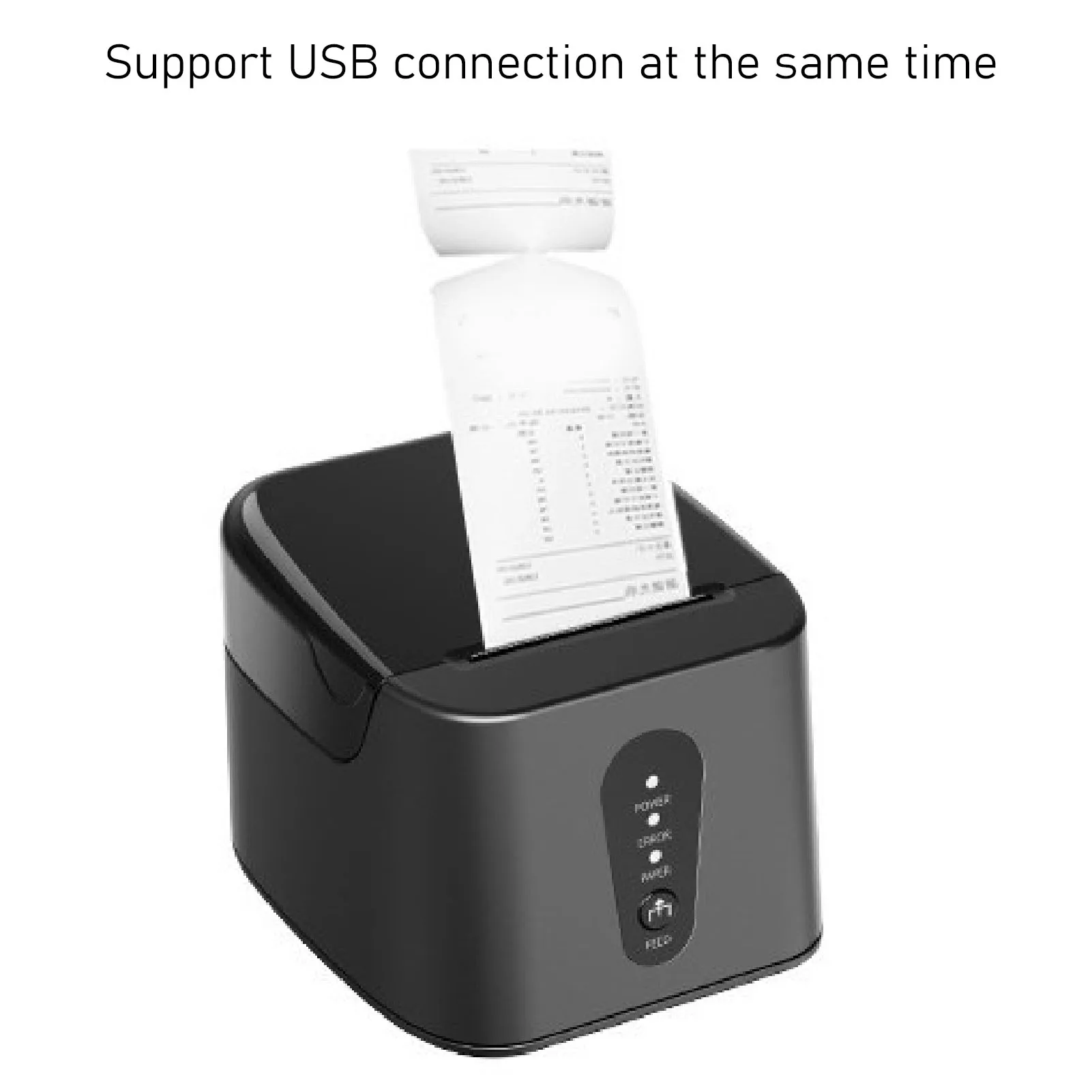 【New】Bluetooth Thermal Receipt Printer Thermal Receipt Printer Cutter 58mm USB and Bluetooth Wireless POS