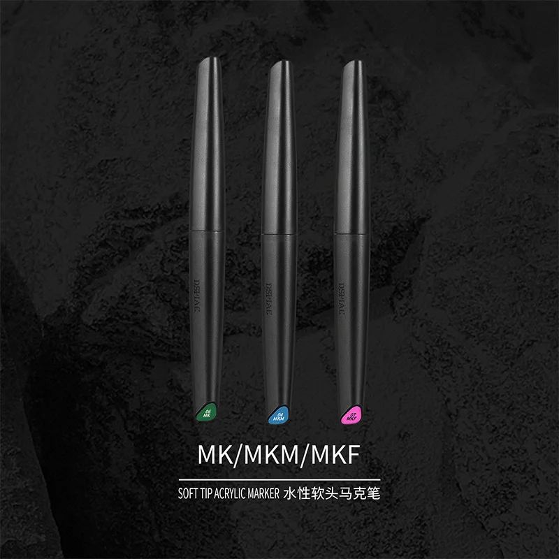 

DISPAE 12 Colors Electroplated Color Marker Water Based Markers for Gundam GK Model Coloring Tool Nylon Paint Coloring Pens