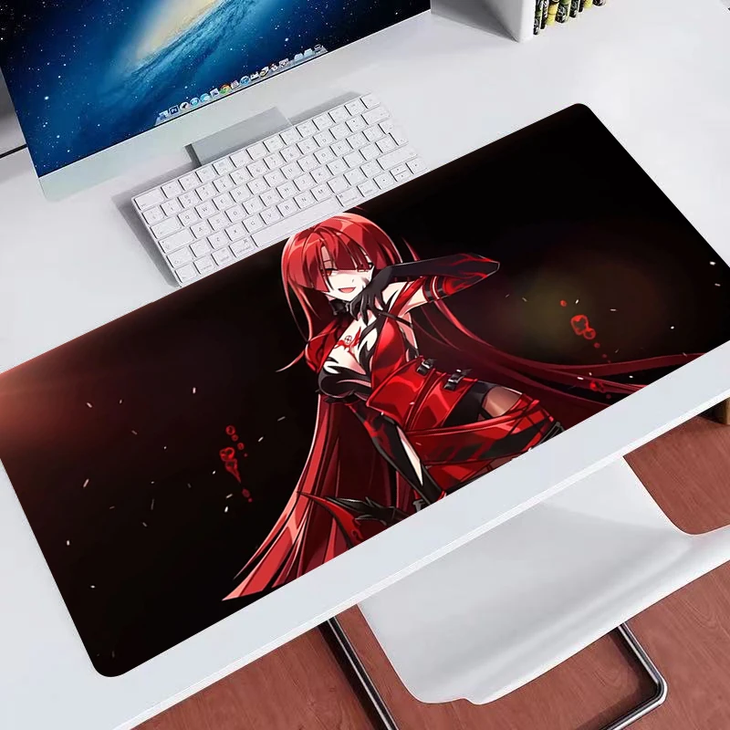 

Mouse Pads Anime Girl Crimson Gamer Mousepads Big Gaming Mousepad Large Keyboard Mat Desk Pad For Computer Laptop Mouse Pads