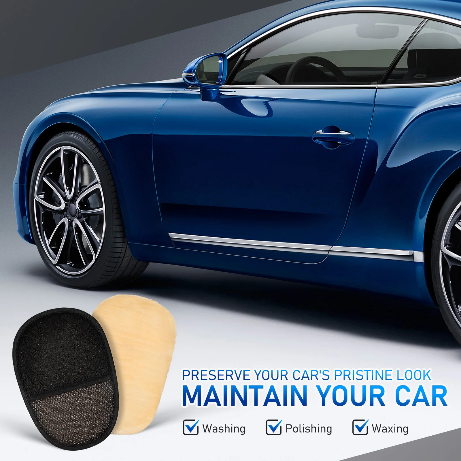 

Car Dusting Mitts Cleaning Tools Polish Applicator Pads Sponge Gloves Black Wash Supplies