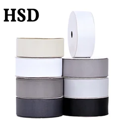 HSDRIBBON 3/8inch 5/8inch 7/8inch 1inch 1-1/2inch 3inch solid White Black Grosgrain Ribbon