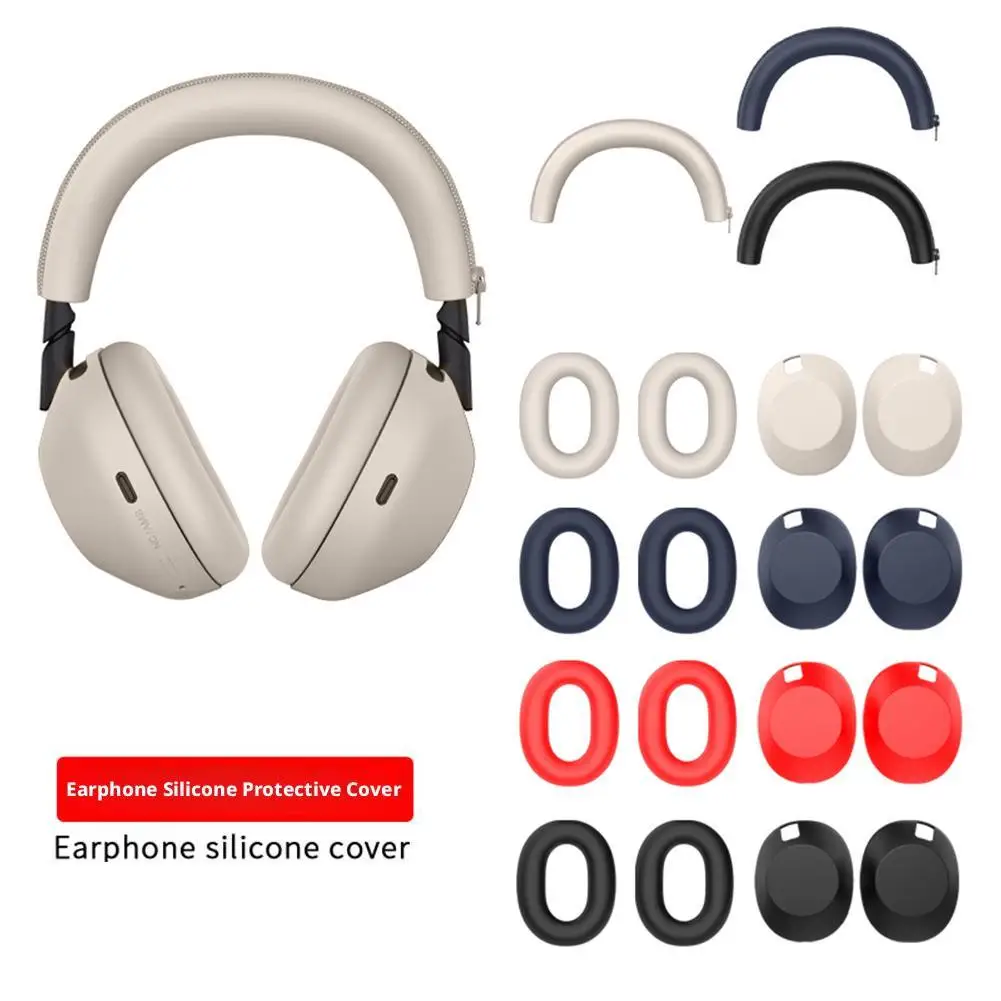Silicone Case for sony WH-1000XM6 Headphones Shockproof Protective Cover with Soft Non-Slip Grip Earphone Shell Accessories