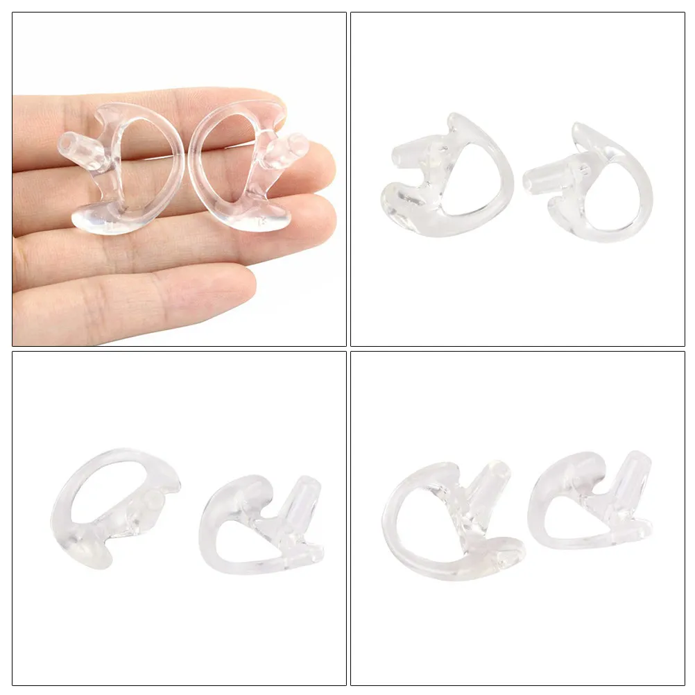 

2Pairs Silicone Ear Plugs Noise Reduction Protective Soft Waterproof Ear Plugs for Interphone Talking Comfort Size M L