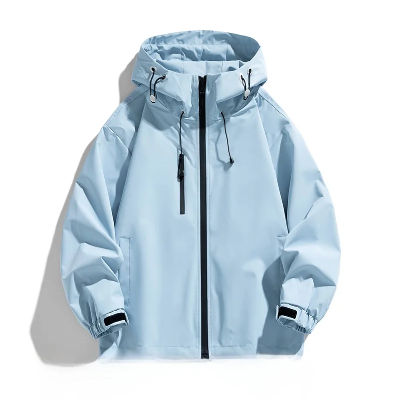 

Мужская демисезонная куртка 2026: Новая функциональная ветрозащитная повседневная верхняя одежда для активного отдыха с капюшоном, серия Mountain, для пар