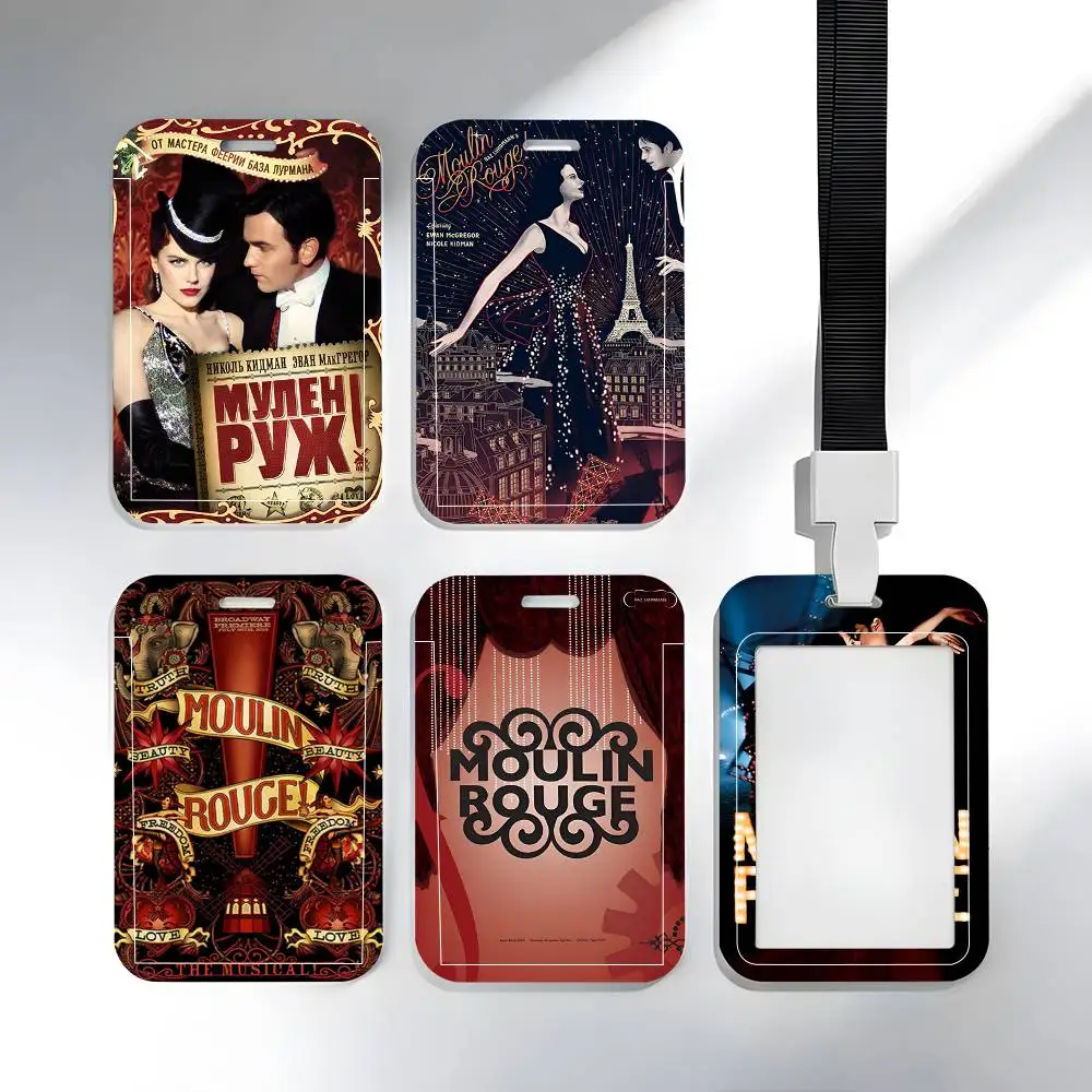 Vintage Musical Moulin Rouge Lanyard Card Holders Student ID Card Holders Neckband Card Holders Access Control Accessories Gifts