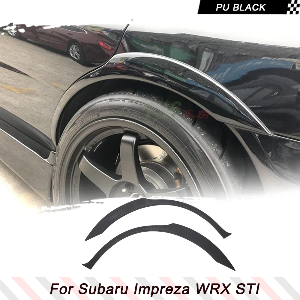 PU mouldings souprava strana kolo oblouk blatník světlice trims pro subaru impreza WRX STI 2003 - 2006