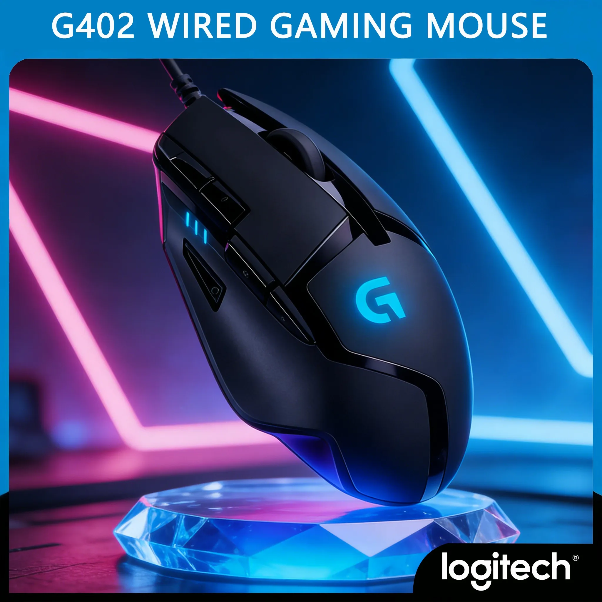 

Logitech G402: Упростите сложные манипуляции с помощью программируемых клавиш