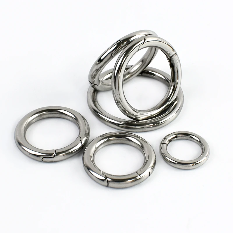 

2-10Pcs Meetee 304 Stainless Steel O Ring Buckle Bag Strap Spring Clasp Pet Collar Snap Hook Webbing Clasps Clip DIY Accessories