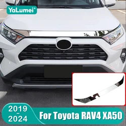 For Toyota RAV4 XA50 2019 2020 2021 2022 2023 2024 RAV 4 Hybrid Car Car Front Engine Trim Hood Lid Cover Accessaries