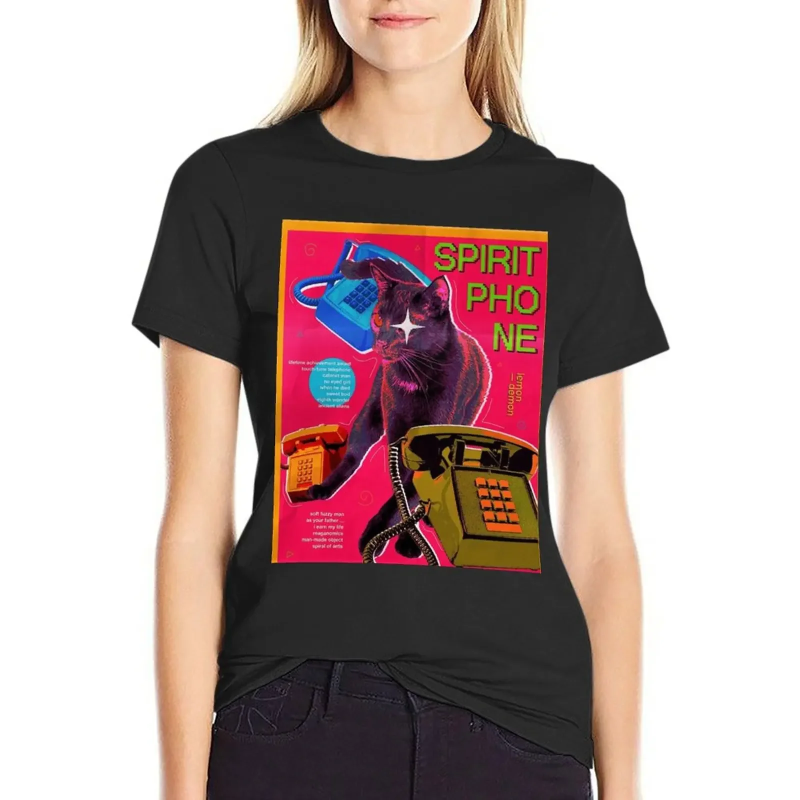 

spirit phone - lemon demon T-Shirt funnys new edition tees anime t-shirt dress for Women plus size sexy