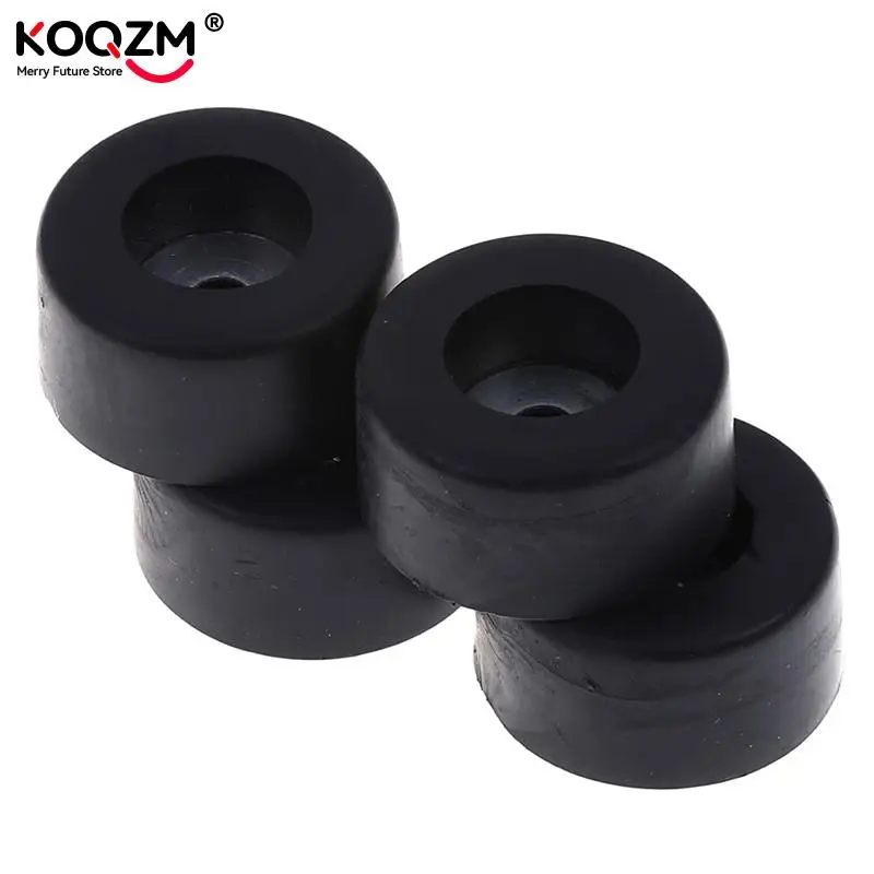Cabinets Rubber Feet Damper Pad Base 4pcs Durable Black 38mm x 19mm Large Case Speaker