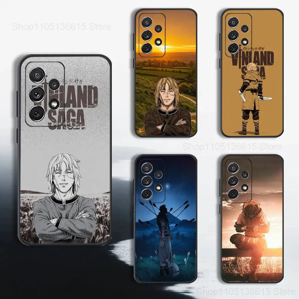 

Comics V-VINLAND S-SAGA Phone Case For Samsung S25,S24,S23,S22,S21,S20,S10,S9,Ultra,Plus,Lite,FE,Soft Silicone Black Cover