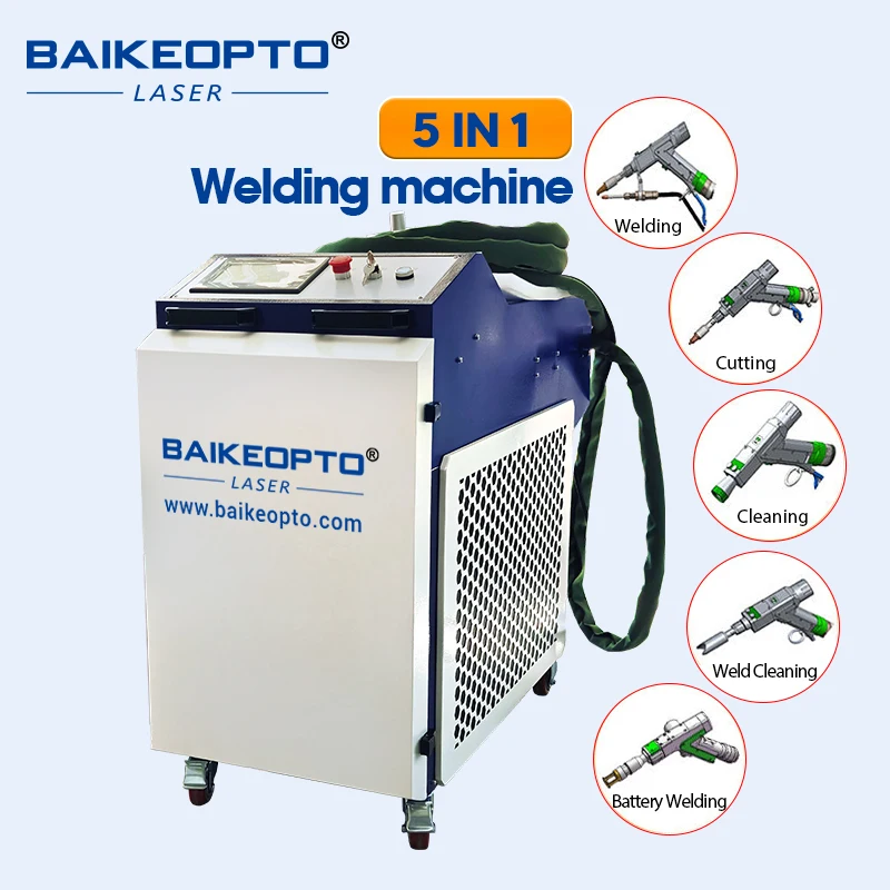 Dual swing dual wire feeding five in one welding machine, handheld multifunctional welding machine, universal for aluminum steel