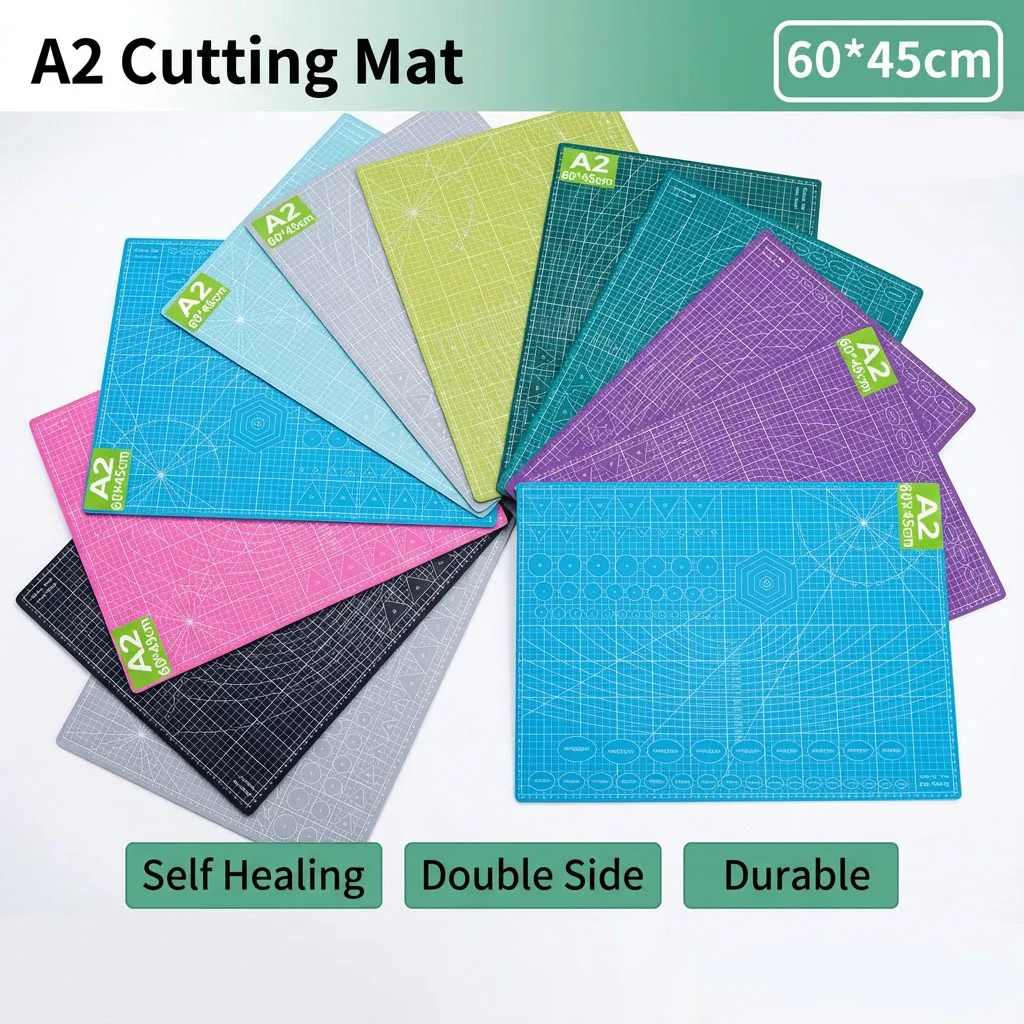 

A2 PVC Cutting Mat Board Durable Self-healing DIY Sewing Student Art Paper Cutting Engraving Cut Pad Leather Craft Tool